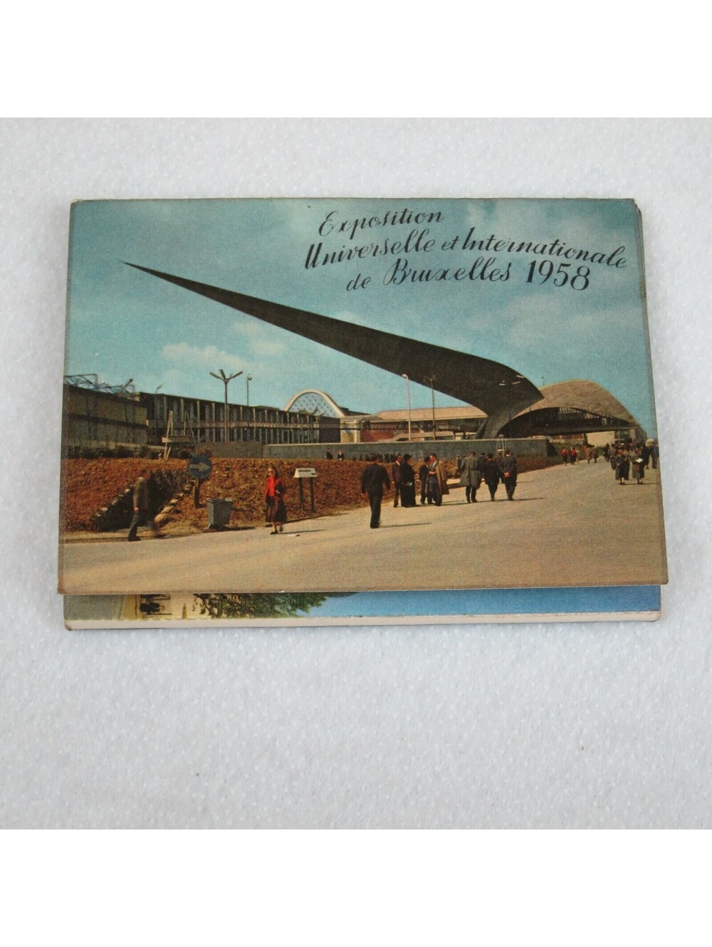 Vintage 1958 Brussells World Fair 10 Foldout Postcards Unposted Souvenir RARE